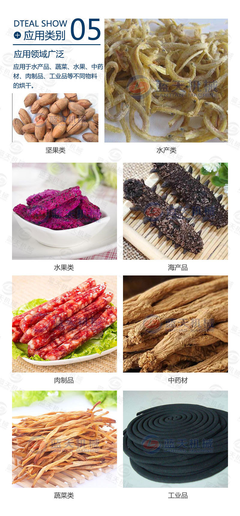 魚(yú)干烘干機(jī)應(yīng)用領(lǐng)域廣泛